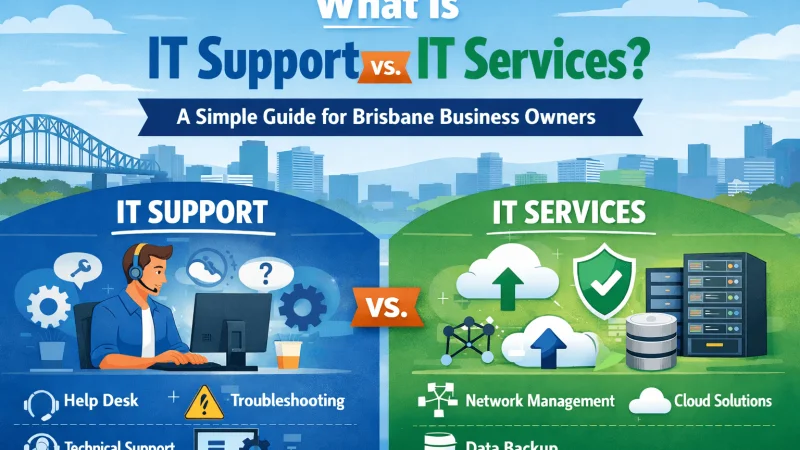 What Is IT Support vs. IT Services? A Simple Guide for Brisbane Business Owners